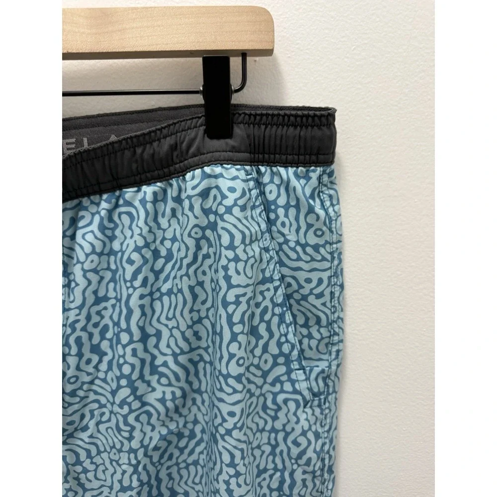 Pelagic Mens XL Blue Performance Swim Trunks‎ Board Shorts Fish